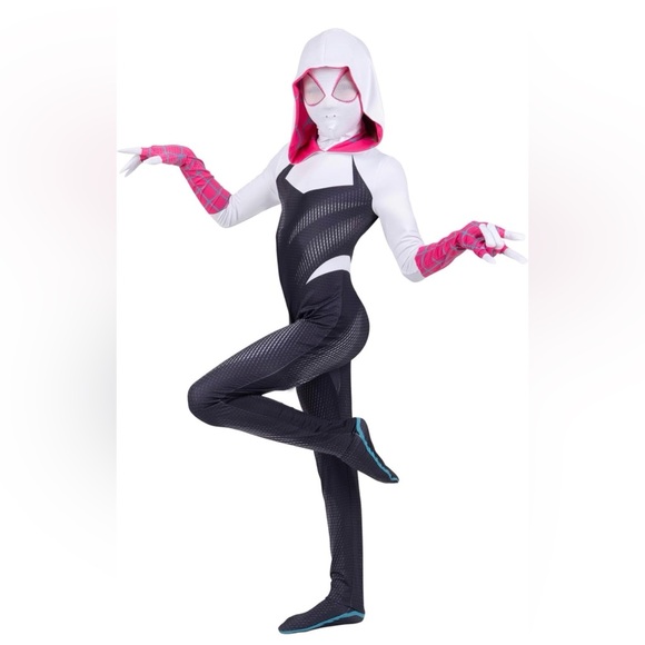 NEW 10/12 Spider-Gwen Official Halloween Costume Ghost-spider - Picture 6 of 11